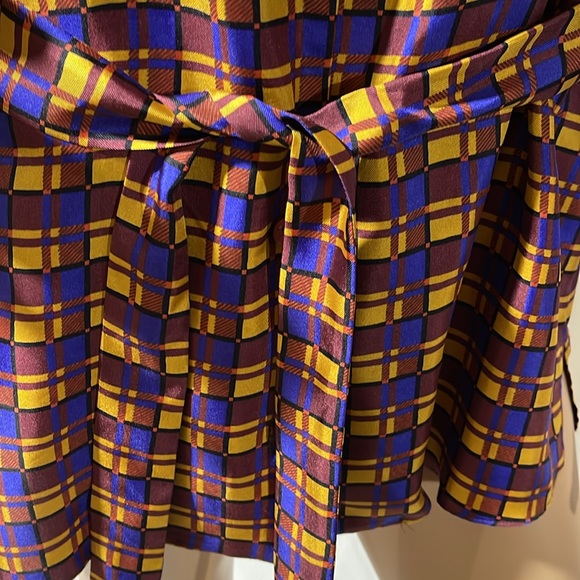 VINTAGE ZARA SILK BLOUSE WITH BEADED ACCENTS NWT M - Picture 9 of 14